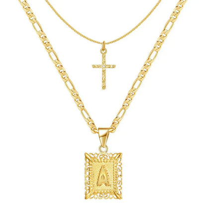 Collana Iniziale Incrociata | Oro