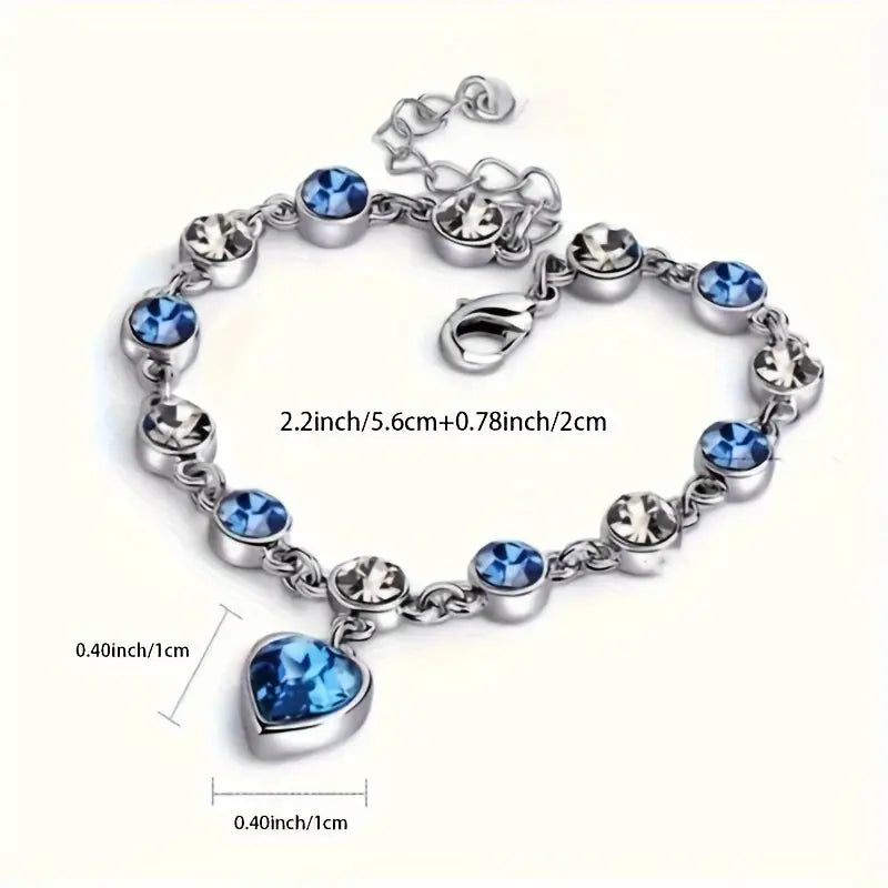 Bracciale Cuore d'Oceano | Oro Bianco