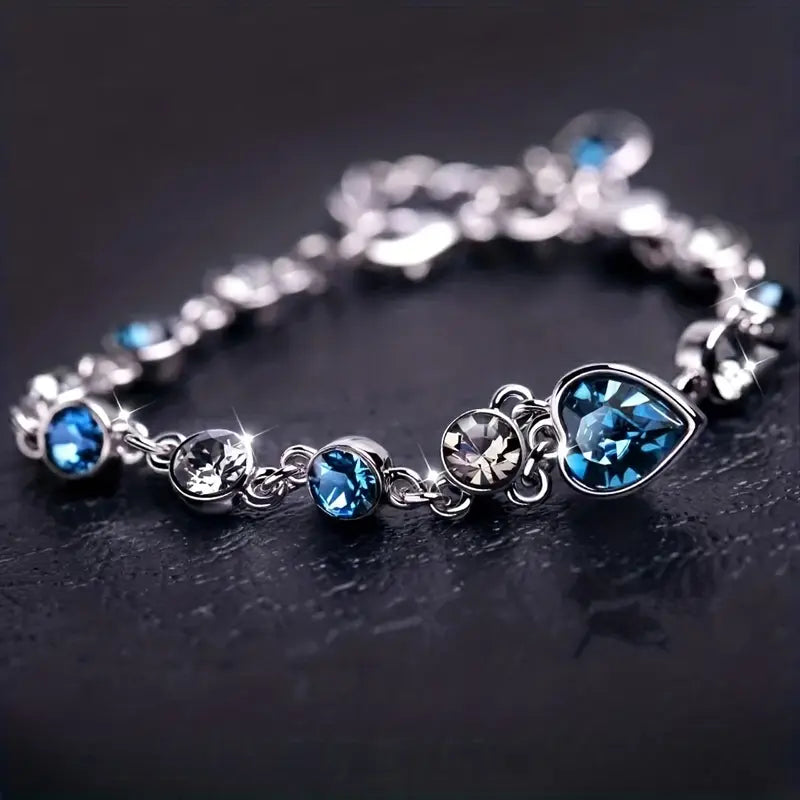 Bracciale Cuore d'Oceano | Oro Bianco