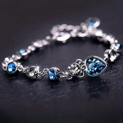 Bracciale Cuore d'Oceano | Oro Bianco