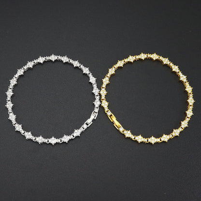 Bracciale Tennis Classico | Oro Bianco