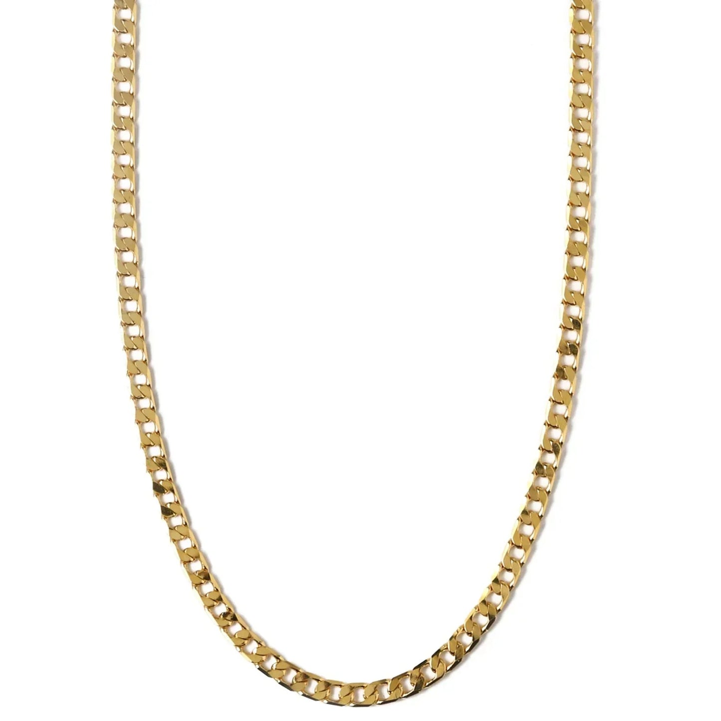 Collana a Maglie Piatte | Oro Bianco