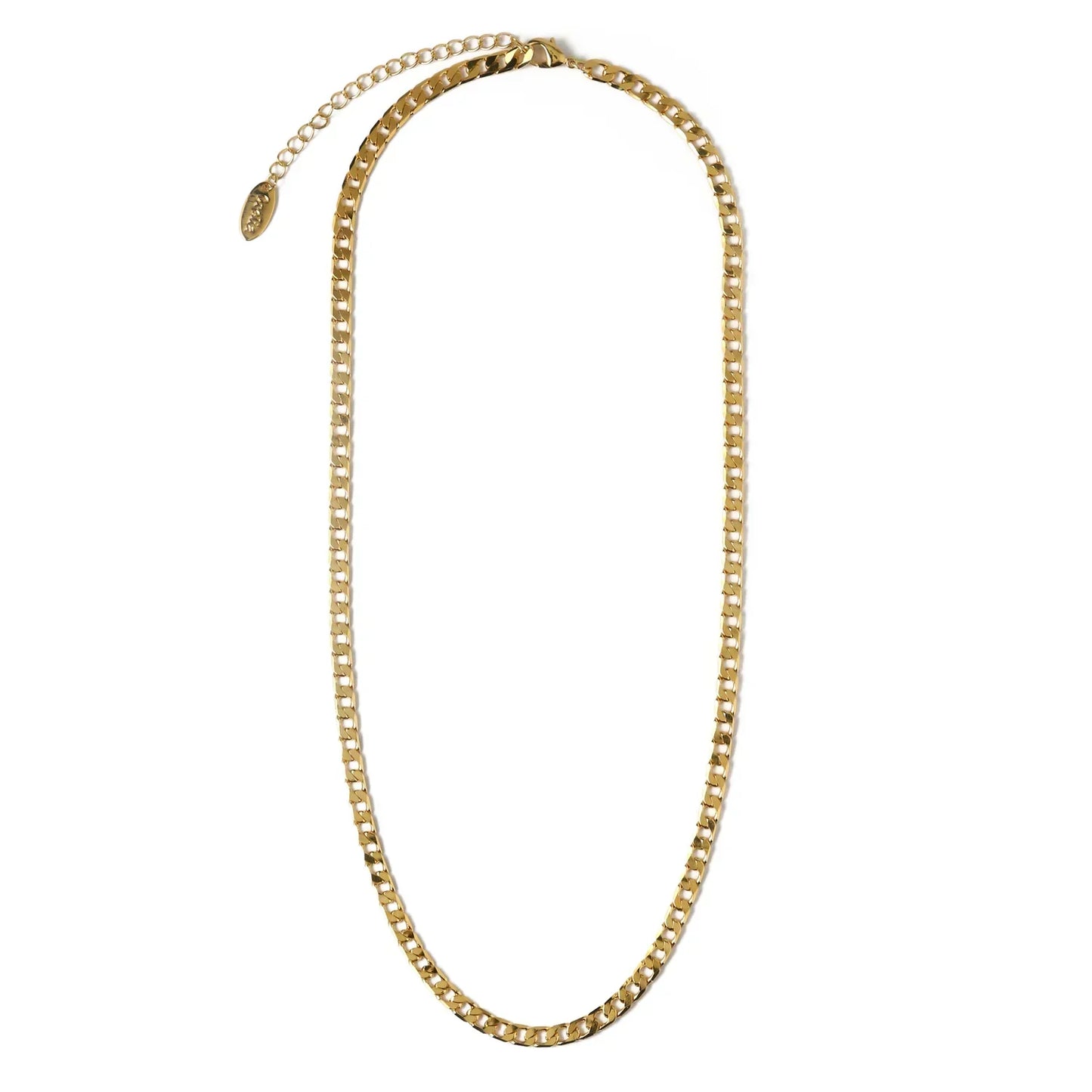 Collana a Maglie Piatte | Oro Bianco