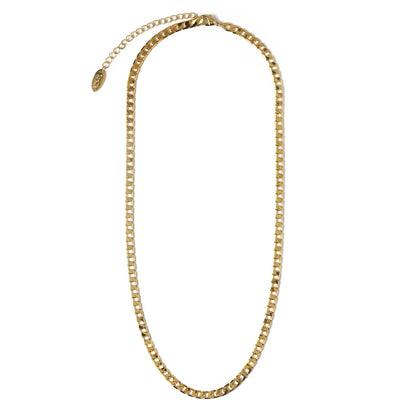 Collana a Maglie Piatte | Oro Bianco
