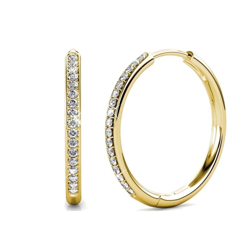 Orecchini Sorel Pavé | Oro Bianco