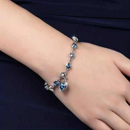 Bracciale Cuore d'Oceano | Oro Bianco