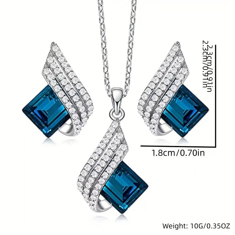 Set di Gioielli Brienne Solazure | Oro Bianco