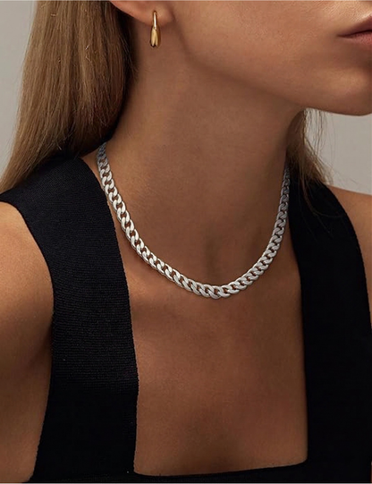 Collana a Maglie Cubane Spesse | Oro