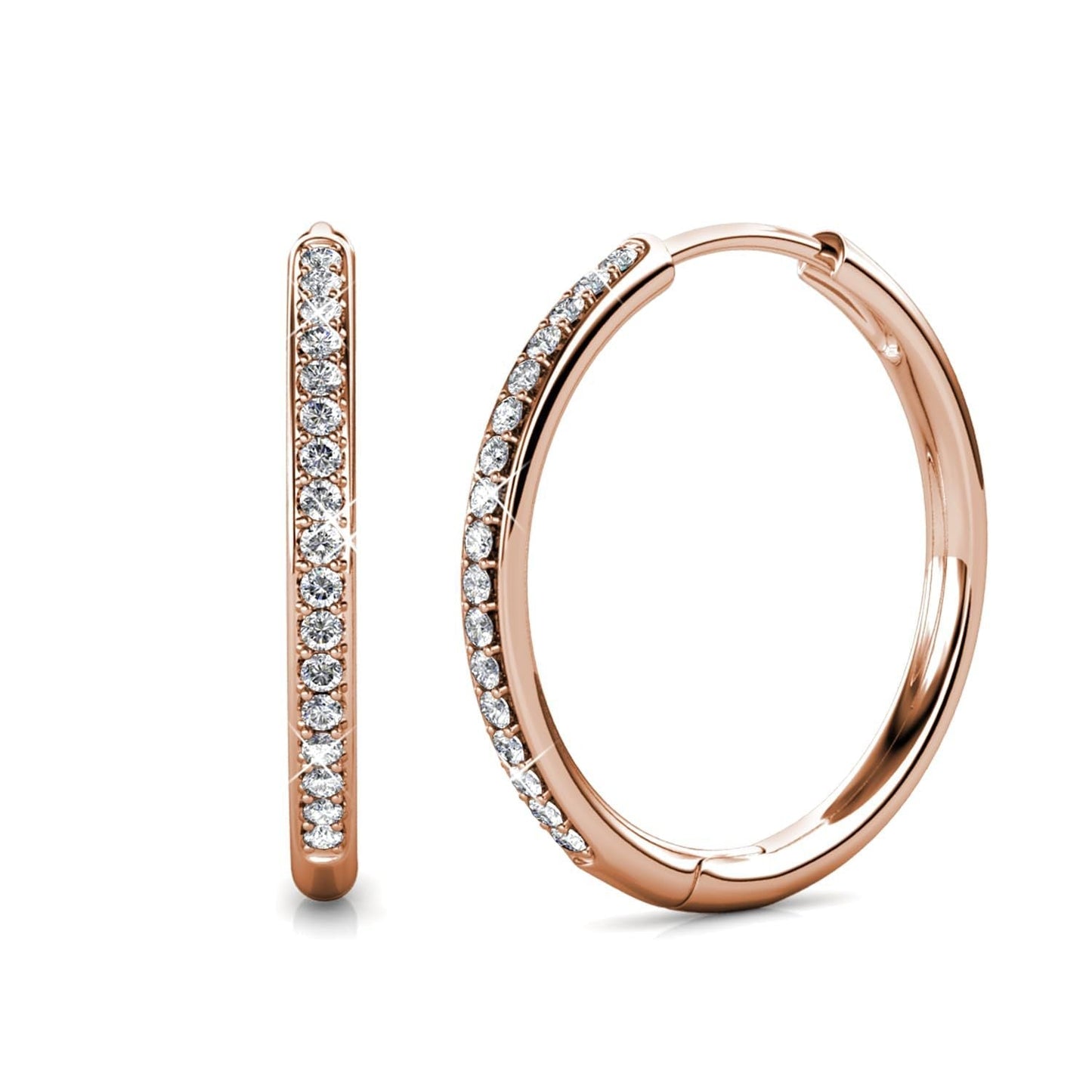 Orecchini Sorel Pavé | Oro Bianco