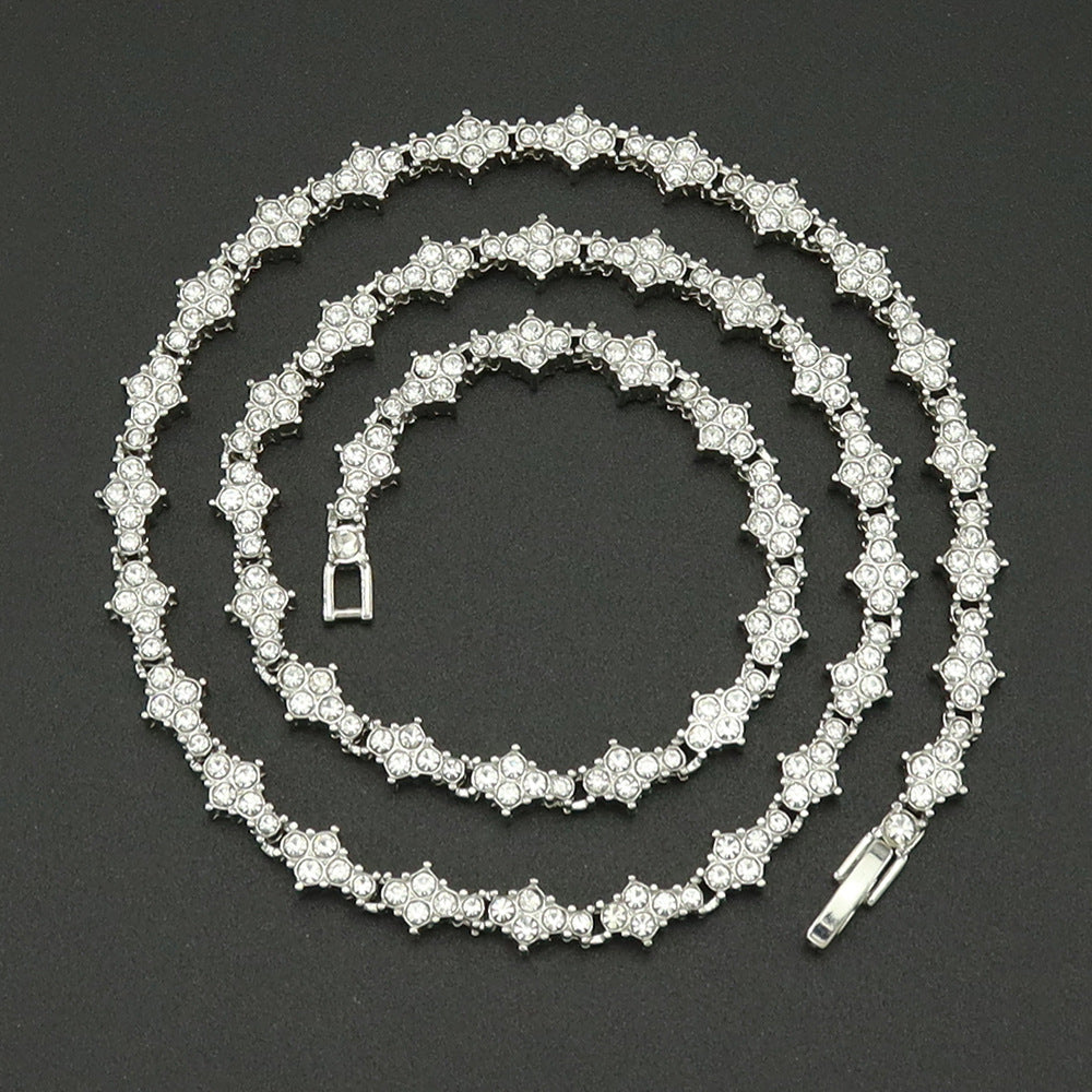 Collana Tennis Classica | Oro Bianco