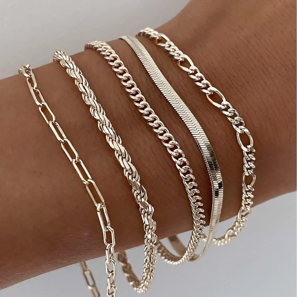 Set di Bracciali Ellis Renner | Oro Bianco