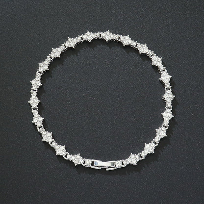 Bracciale Tennis Classico | Oro Bianco