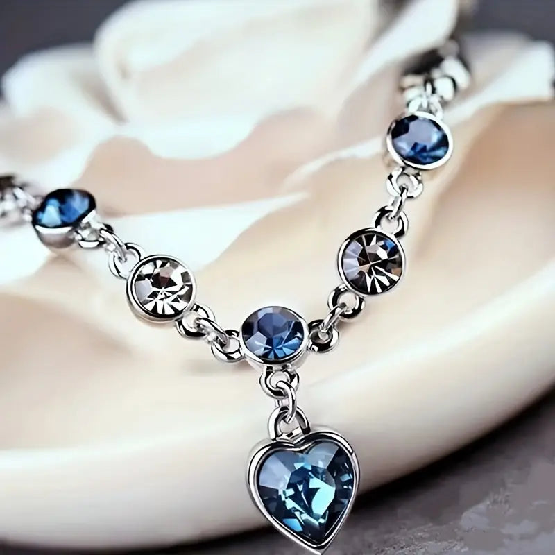 Bracciale Cuore d'Oceano | Oro Bianco