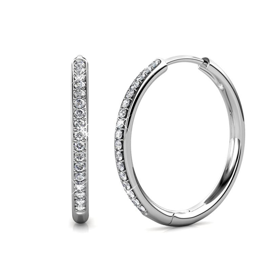 Orecchini Sorel Pavé | Oro Bianco